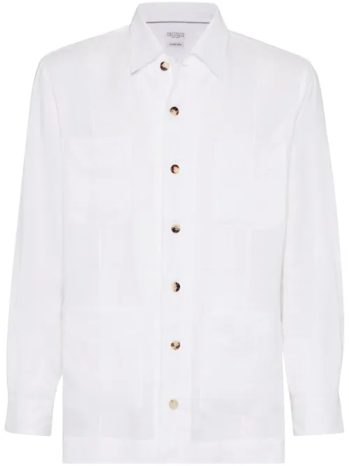 Chemise en lin - Brunello Cucinelli - Modalova