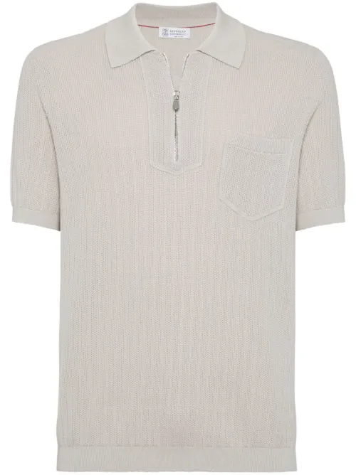 Polo en maille - Brunello Cucinelli - Modalova