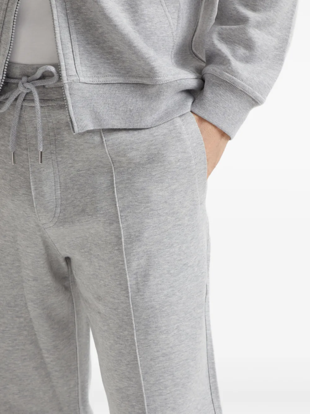 Brunello Cucinelli Geribbelde trainingsbroek Grijs