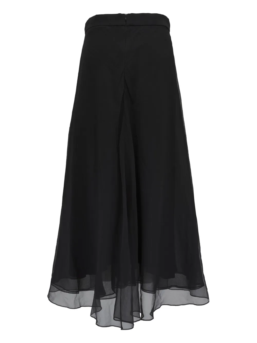 Brunello Cucinelli Zijden maxi-rok - Zwart