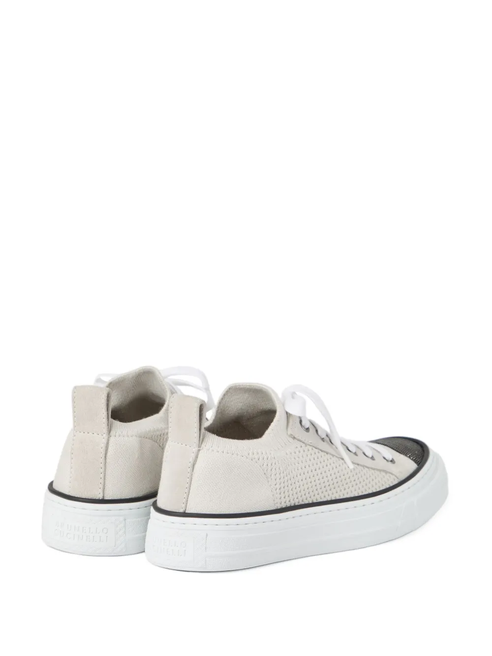 Brunello Cucinelli knitted sneakers Neutrals