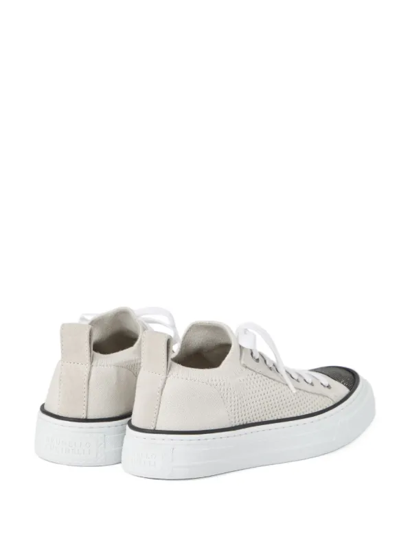 スニーカー BRUNELLO CUCINELLI SS25 MZ35G2650C9588 (MZ35G2650 C9588) Brunello Cucinelli Knitted Sneakers | Neutrals | FARFETCH