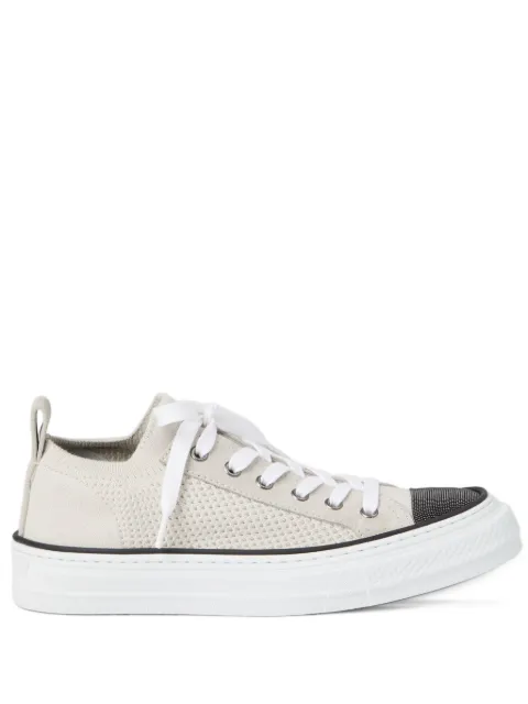 Brunello Cucinelli tenis tejidos