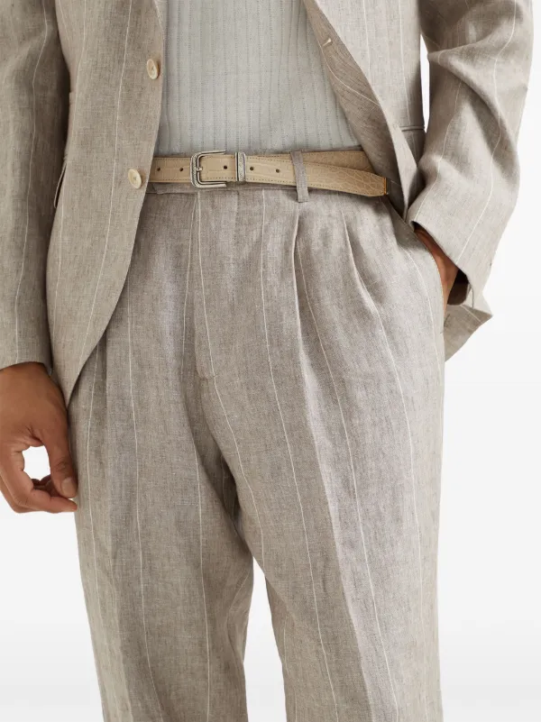 Brunello Cucinelli ストライプ パンツ | ニュートラル | FARFETCH JP Brunello Cucinelli ストライプ パンツ | ニュートラル | FARFETCH JP