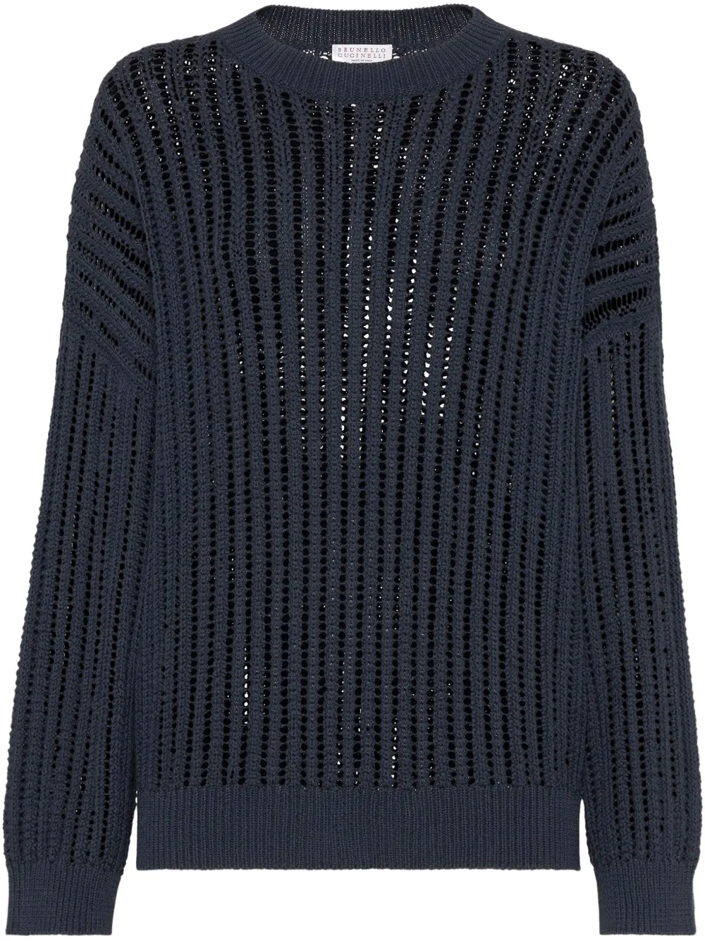 Brunello Cucinelli open-knit jumper | Blue | Image 1