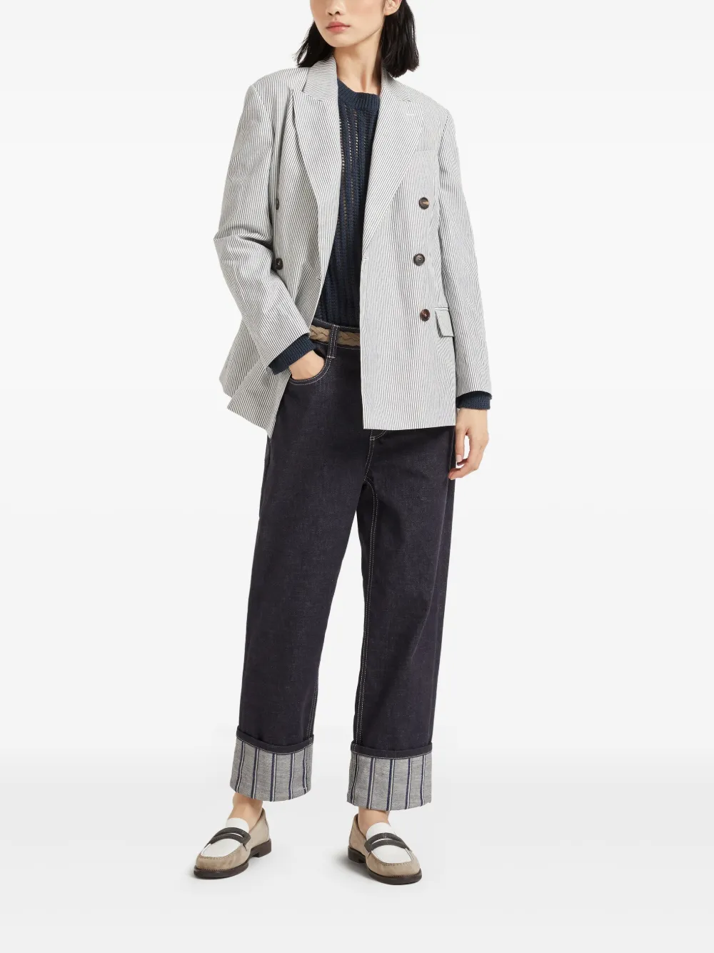 Brunello Cucinelli open-knit jumper | Knitted Sweaters | Image 2