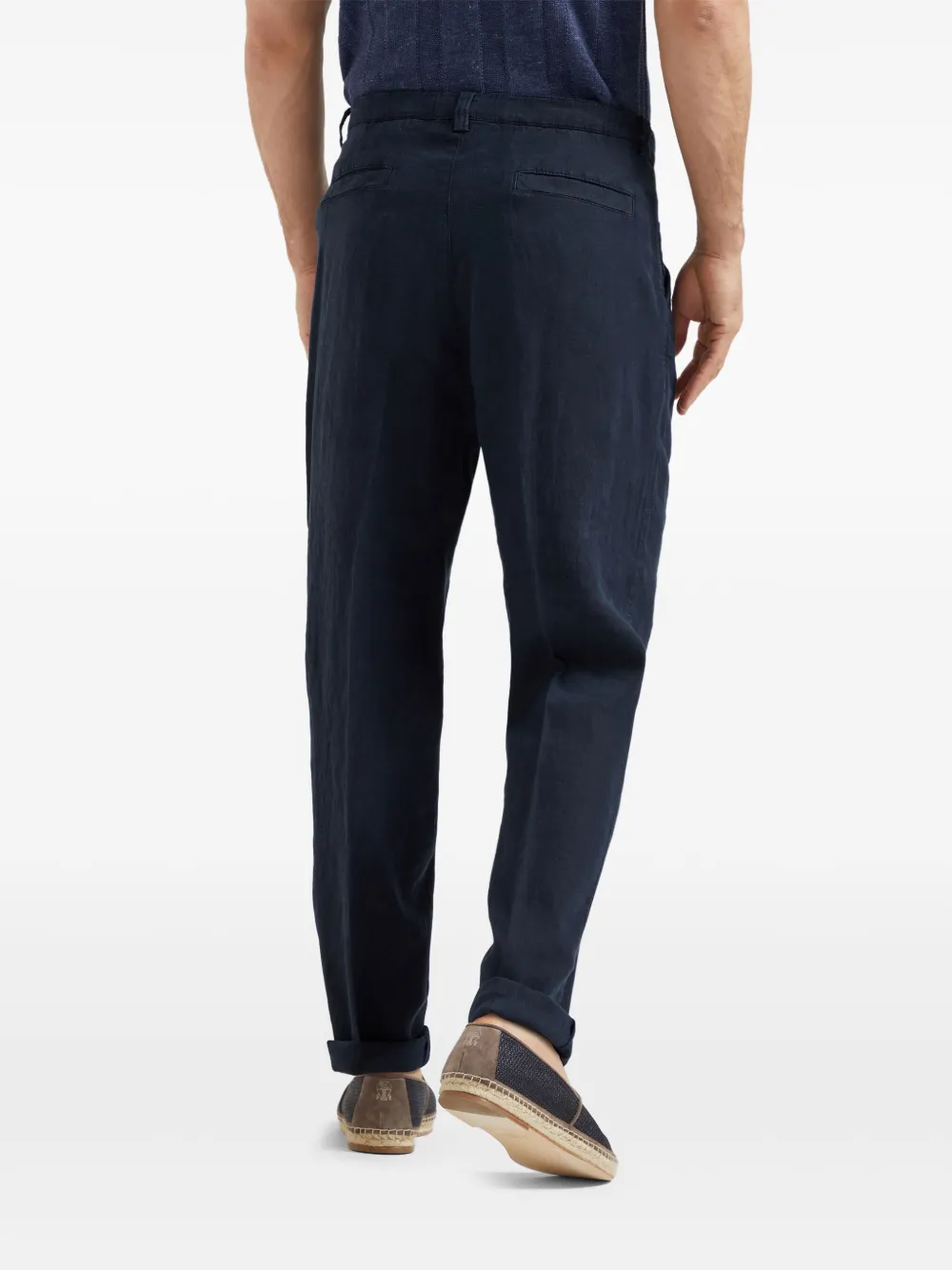 Brunello Cucinelli Straight plooibroek Blauw