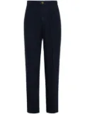 Brunello Cucinelli creased straight trousers - Blue