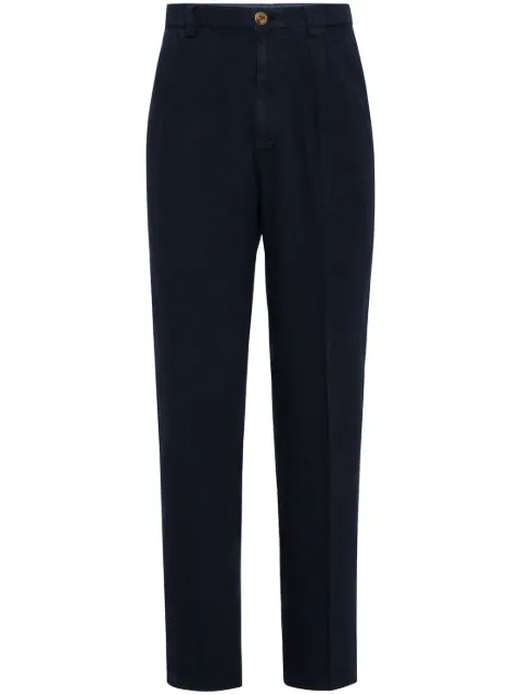 Brunello Cucinelli pantalones rectos con pinzas