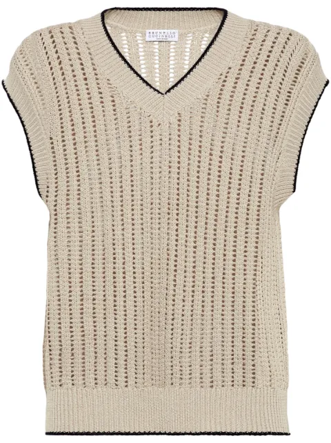 Brunello Cucinelli Monili-detail vest