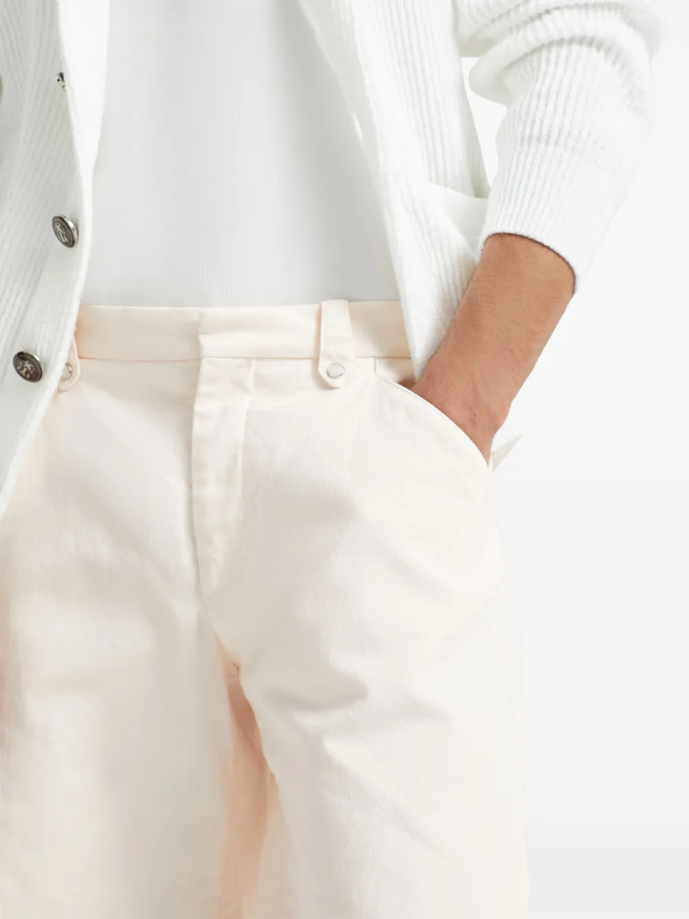 Brunello Cucinelli Denim bermuda shorts Roze
