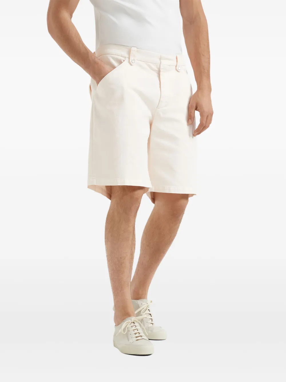 Brunello Cucinelli Denim bermuda shorts - Roze