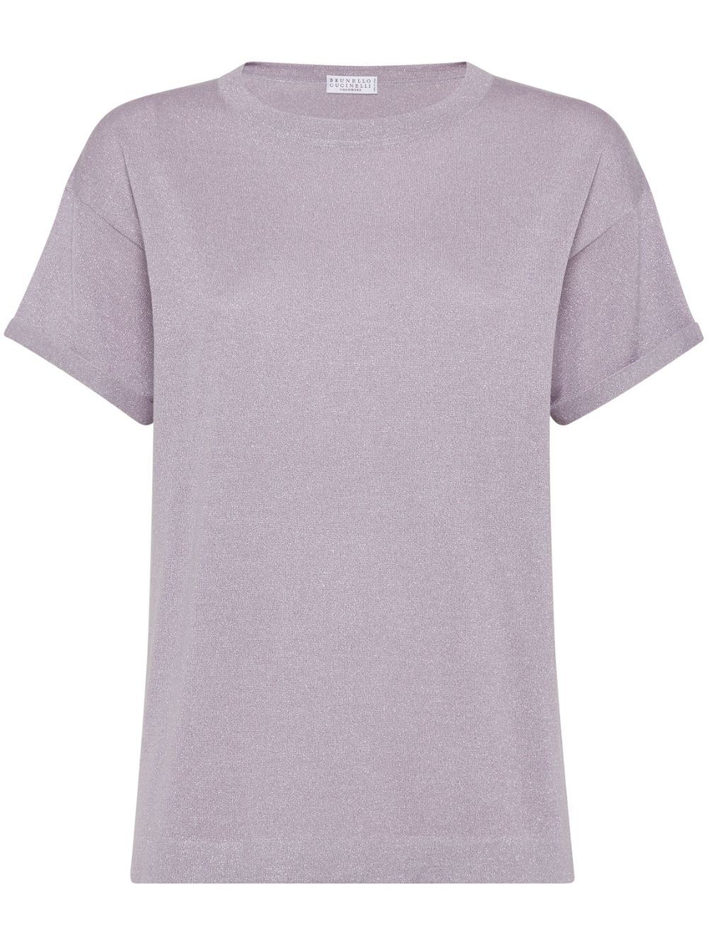 Brunello Cucinelli crew-neck knitted top - Purple