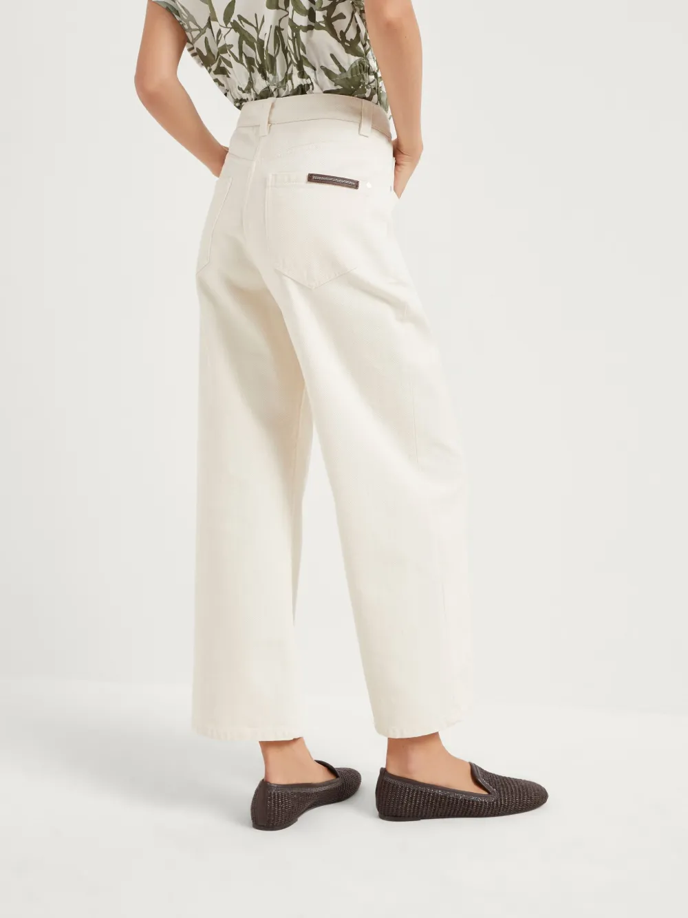 Brunello Cucinelli Cropped broek Wit