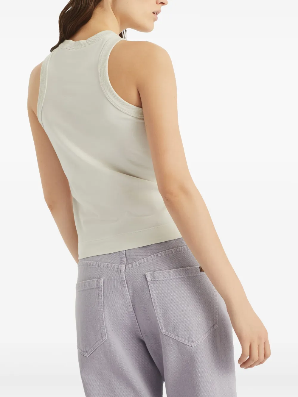 Brunello Cucinelli Tanktop met pailletten Beige