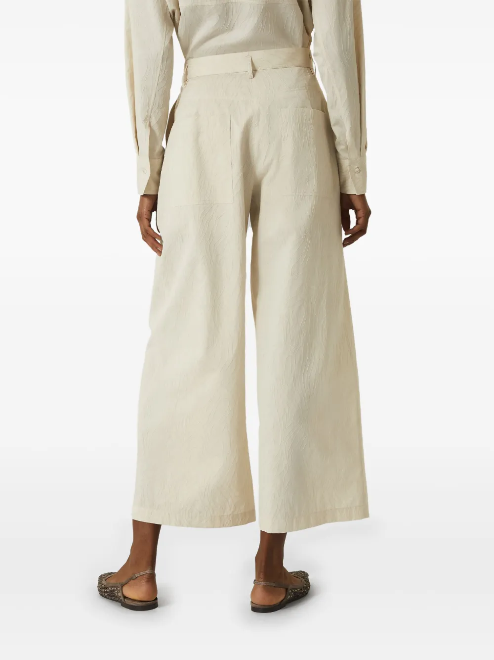 Brunello Cucinelli Cropped broek Geel