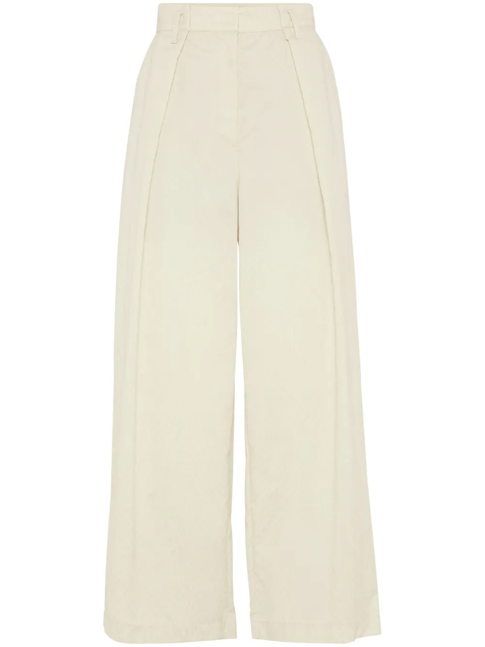 Brunello Cucinelli Cropped broek Geel