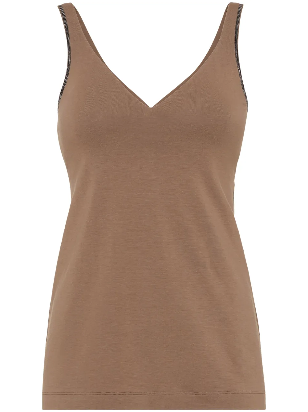 Brunello Cucinelli jersey top | Brown | Image 1