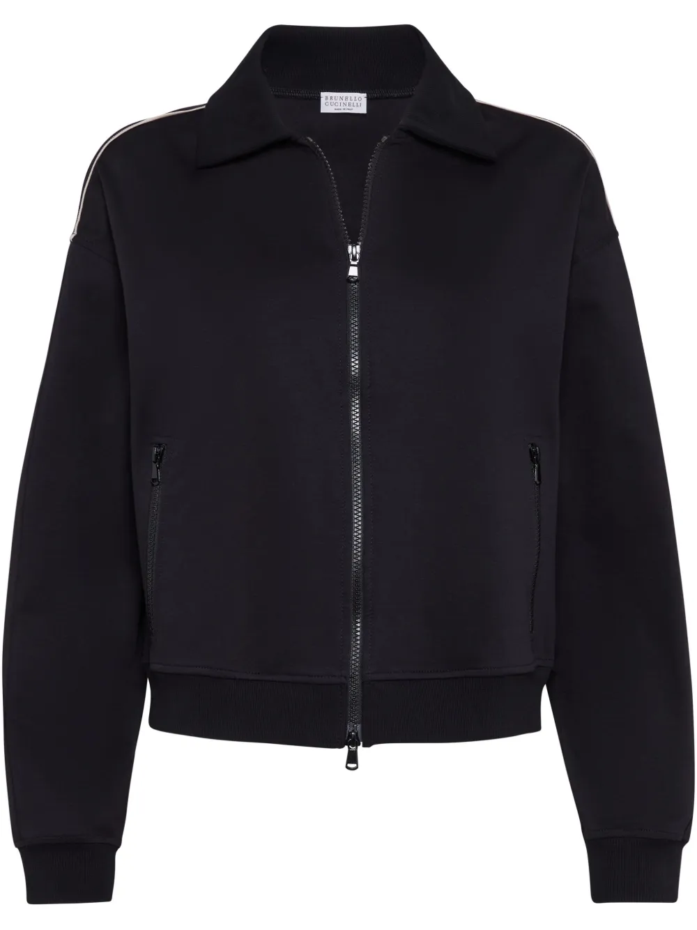 Brunello Cucinelli Monili-detail Jacket | Black | FARFETCH