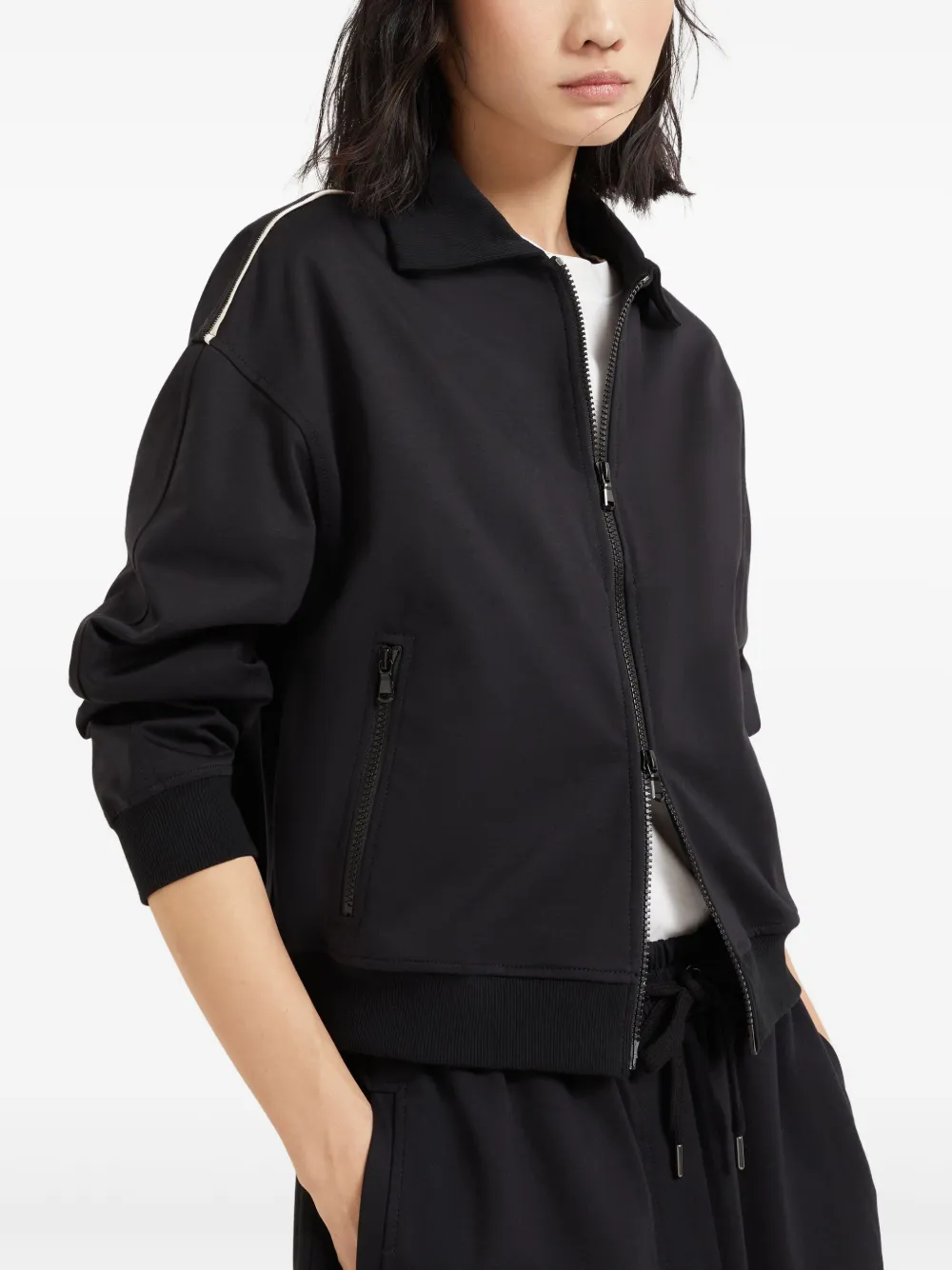 ブランドのギフト | Jacket Monili-detail Cucinelli Brunello Black FARFETCH | ジャケット・アウター
