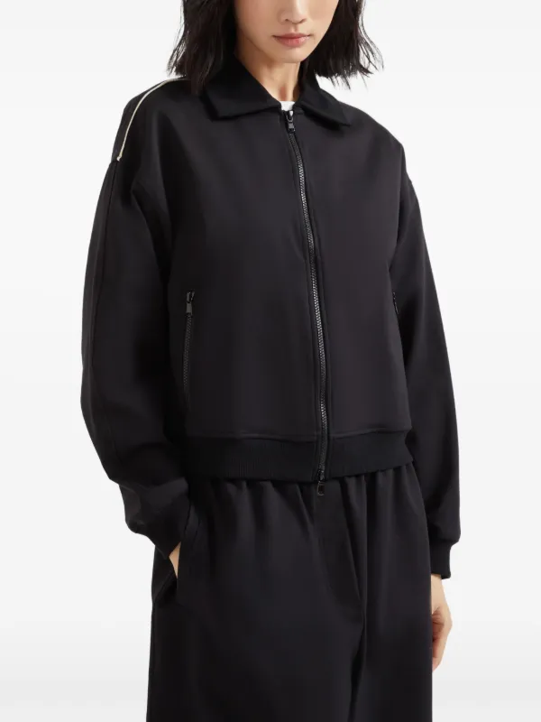 定番 Brunello FARFETCH | Black | Jacket Monili-detail Cucinelli トップス
