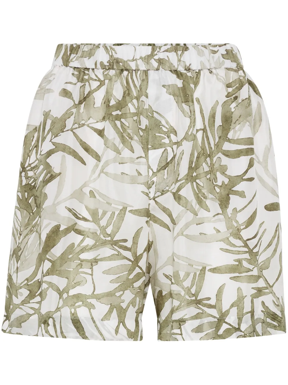 Brunello Cucinelli Herbarium-print shorts | White | Image 1