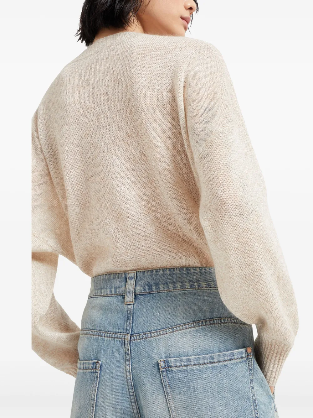 Brunello Cucinelli High waist jeans met wijde pijpen Blauw