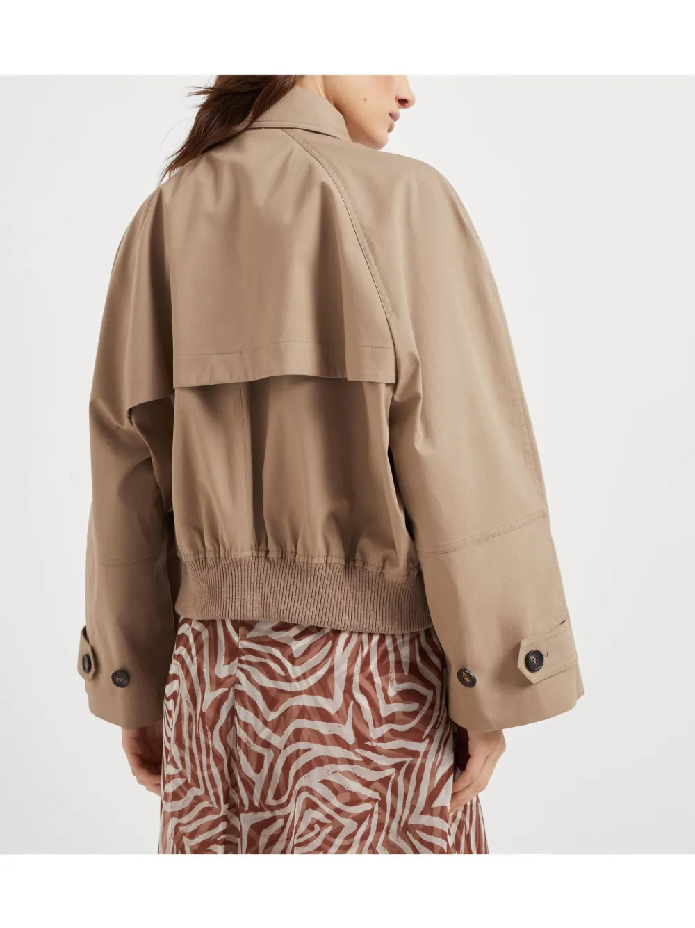 Brunello Cucinelli Monili cropped jack Beige
