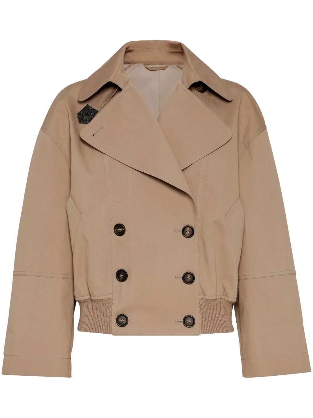 Brunello Cucinelli Monili cropped jacket | Neutrals | Image 1