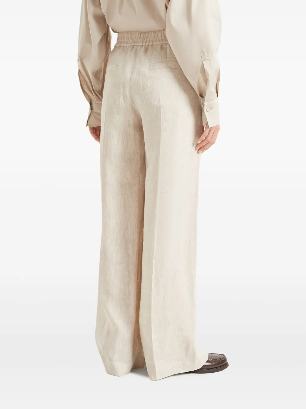 Brunello Cucinelli Linnen broek Beige