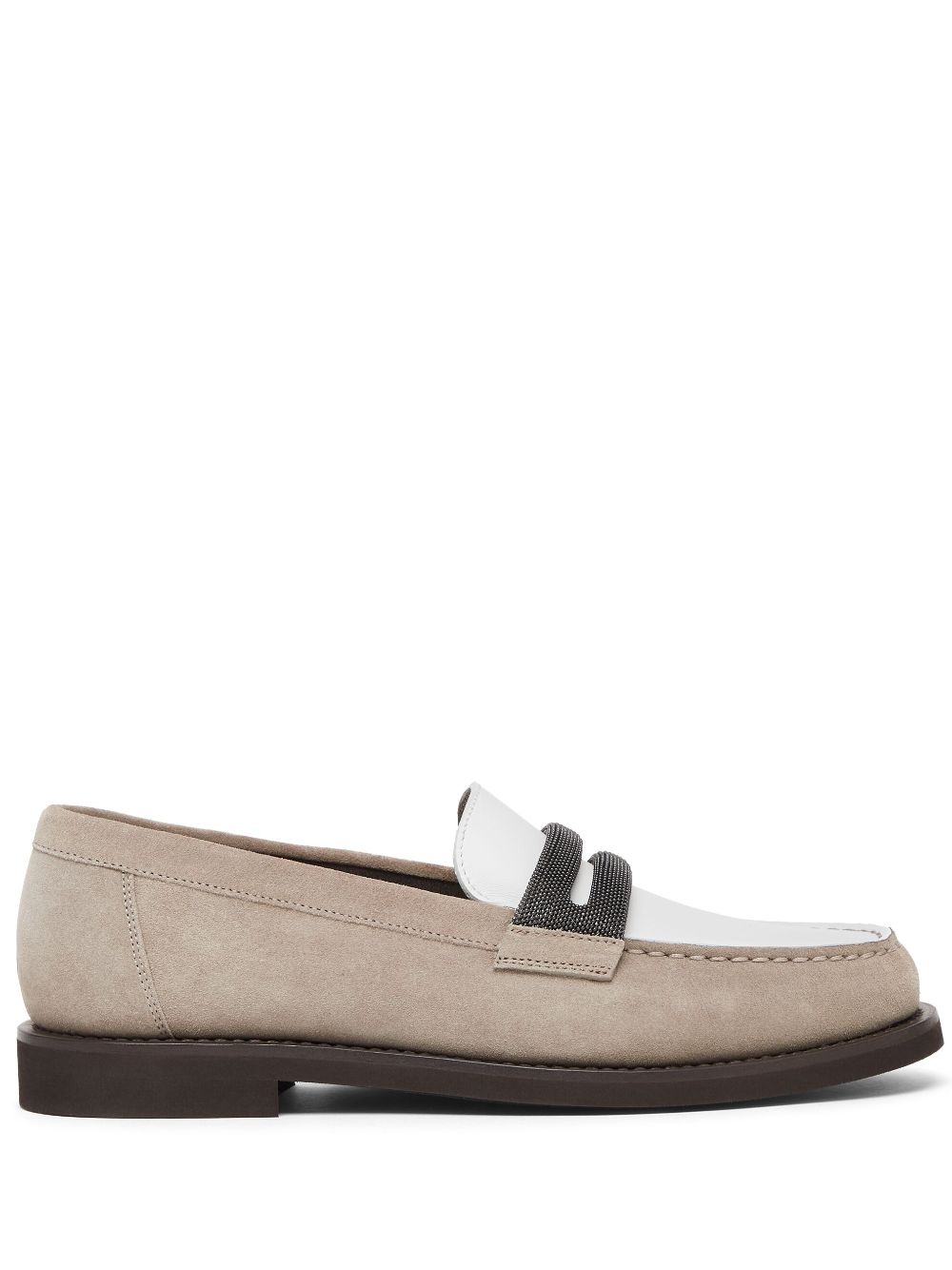 Brunello Cucinelli suede loafers Neutrals