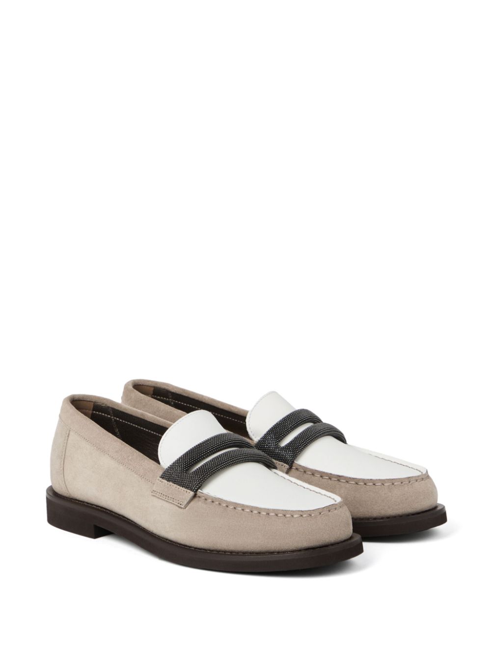 Brunello Cucinelli Suède loafers - Beige