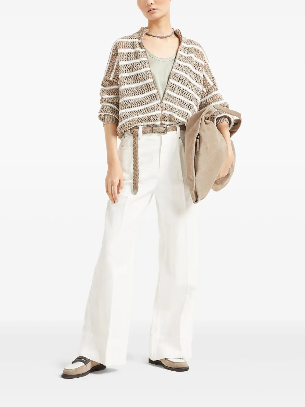 Brunello Cucinelli satin reversible tank top | Vests & Tank Tops | Image 2