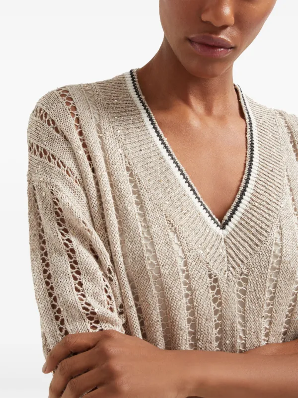 【送料&関税込】Brunello Cucinelli Dazzling Dress Brunello Cucinelli Dazzling Dress | Neutrals | FARFETCH JO