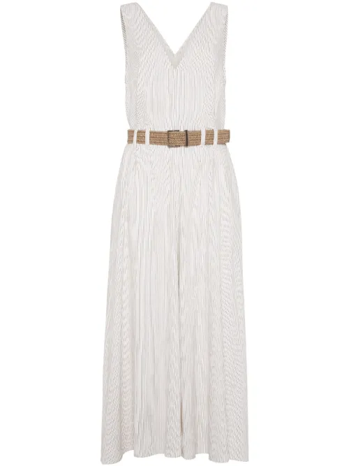 Robe mi-longue à poches latérales - Brunello Cucinelli - Modalova