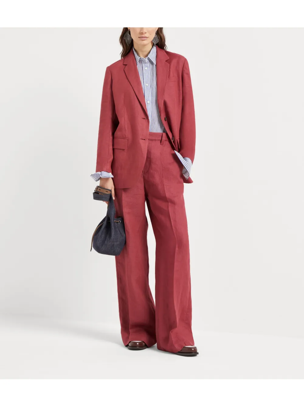 Brunello Cucinelli Gabardine blazer - Rood