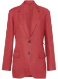 Brunello Cucinelli gabardine blazer - Red