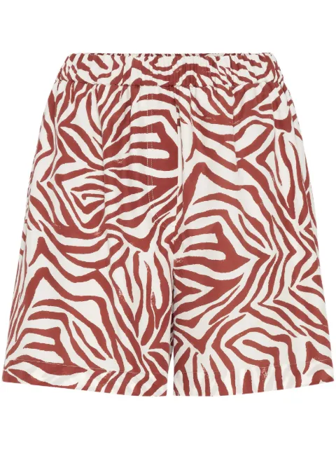 Brunello Cucinelli shorts de popelina estampados