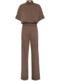 Brunello Cucinelli poplin jumpsuit - Brown