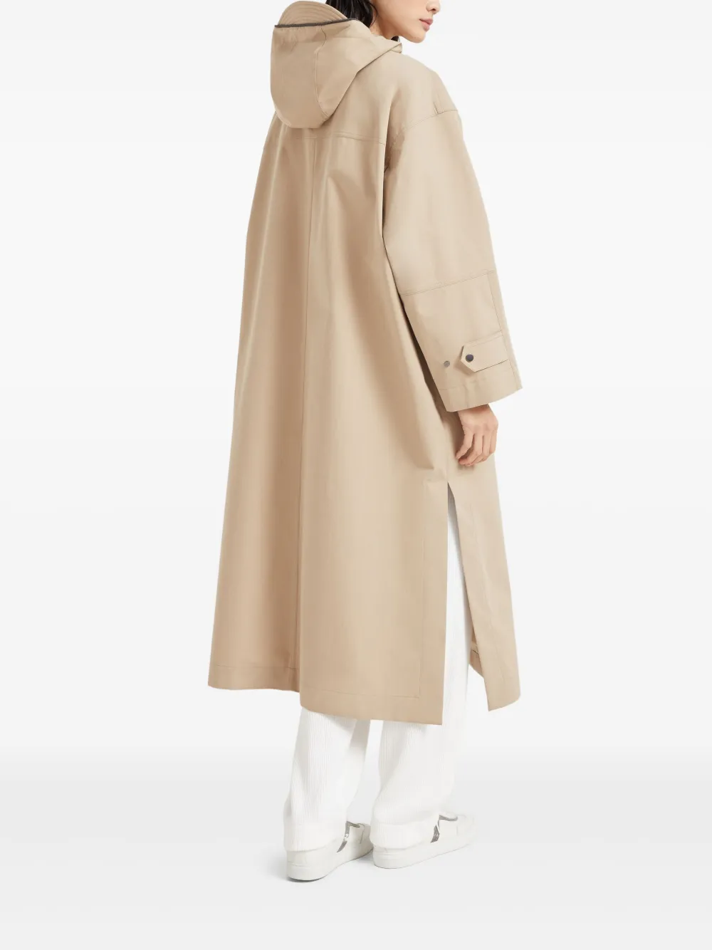 Brunello Cucinelli Regenjas van katoenen blend Beige