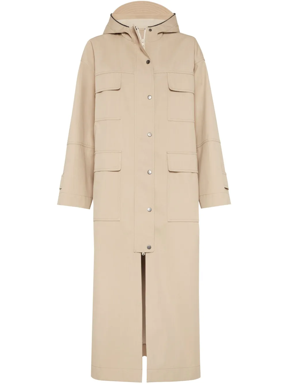 Brunello Cucinelli impermeable con botones | neutro | Image 1