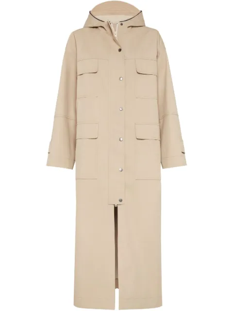 Brunello Cucinelli impermeable con botones