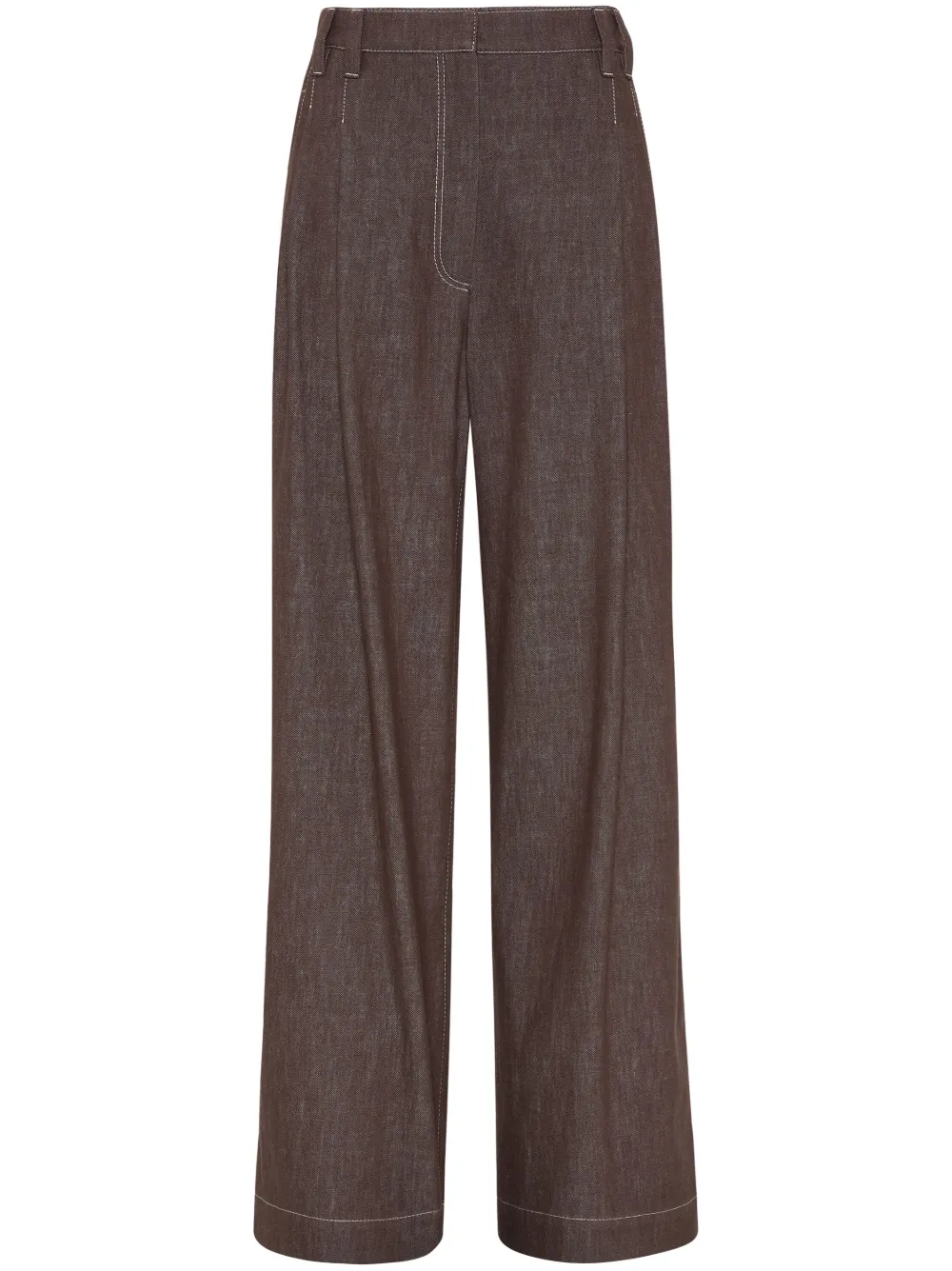 Brunello Cucinelli straight-leg trousers | Brown | Image 1