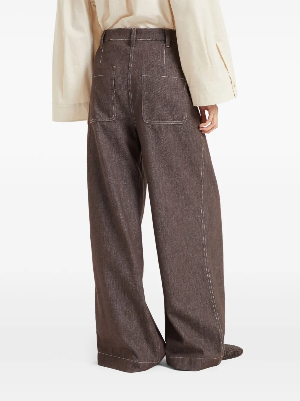 Brunello Cucinelli Straight broek Bruin