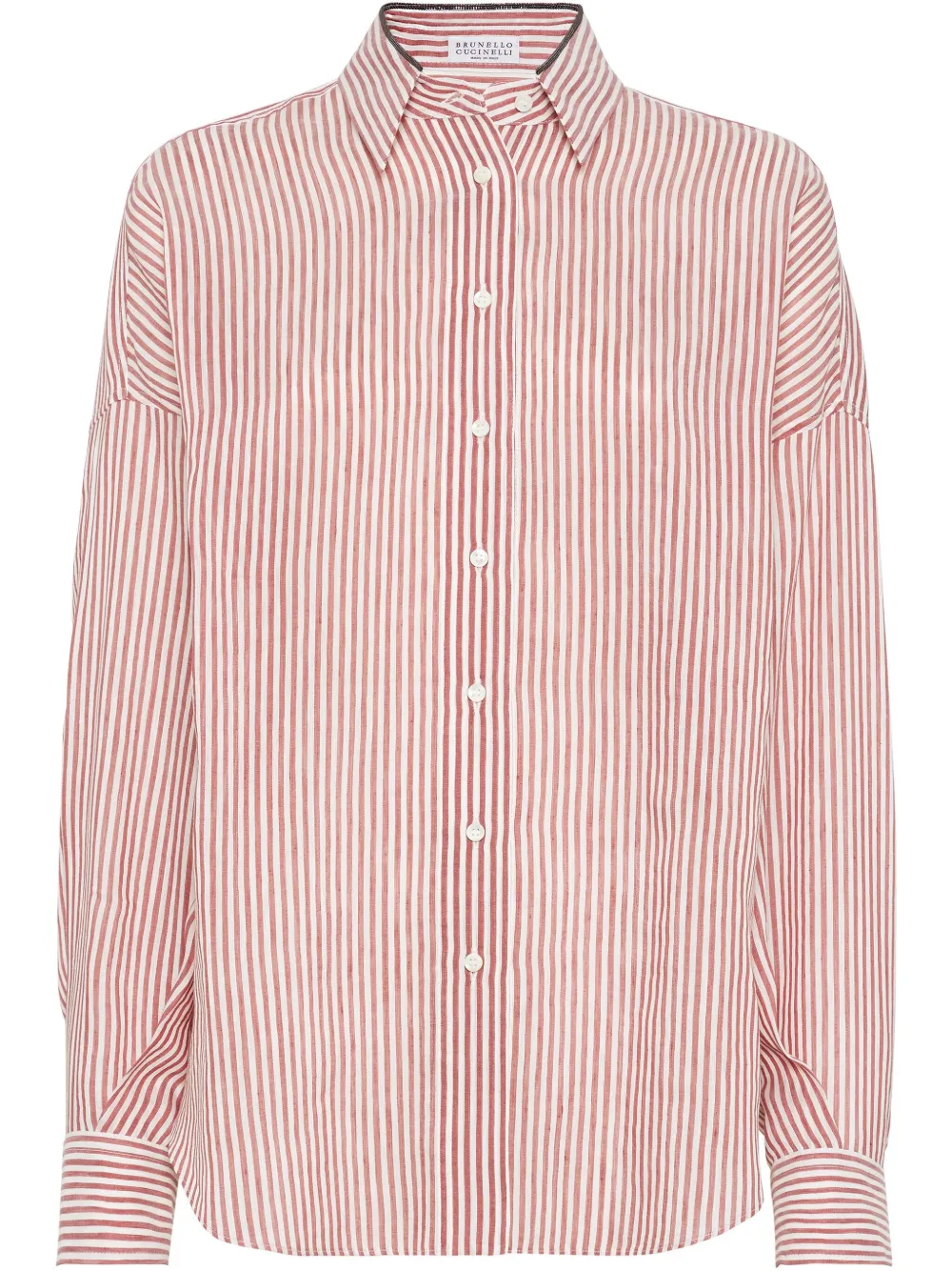 Brunello Cucinelli Organza blouse Rood