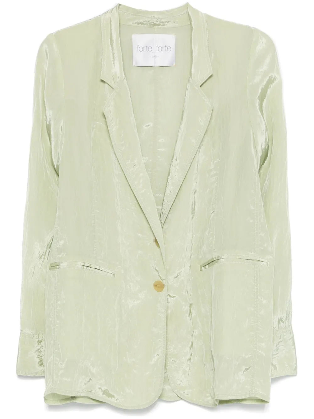 Forte Forte crinkled blazer | Green | Image 1