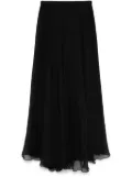 Forte Forte silk georgette maxi skirt - Black