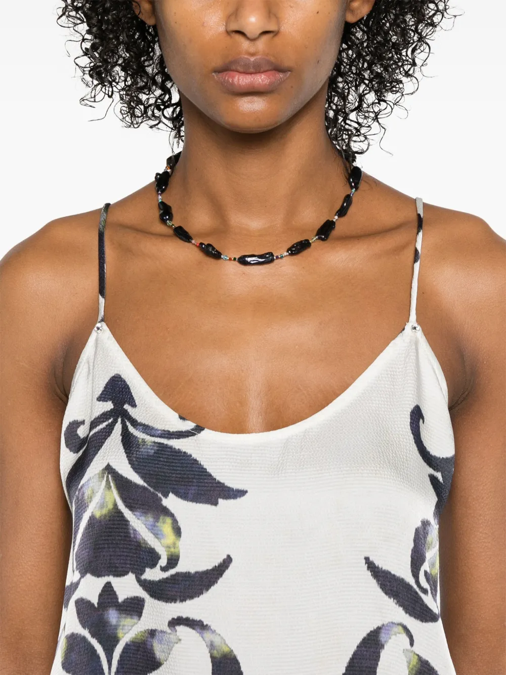 Shop Forte Forte Floral-print Top In White