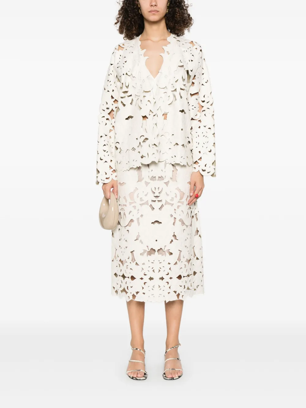 Forte Forte Jaqueta com renda guipure | Jaqueta oversized | Image 2