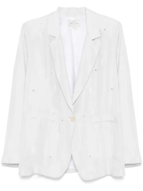 Blazer à ornements en cristal - Forte Forte - Modalova
